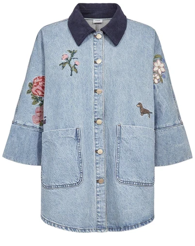 Nümph - NUDenma Oversize Bluse - Medium Blue Denim